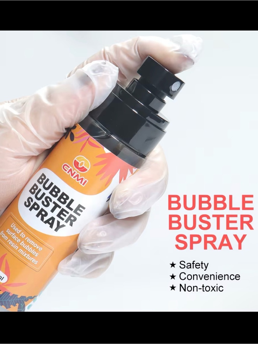 Bubble Buster Spray for resin